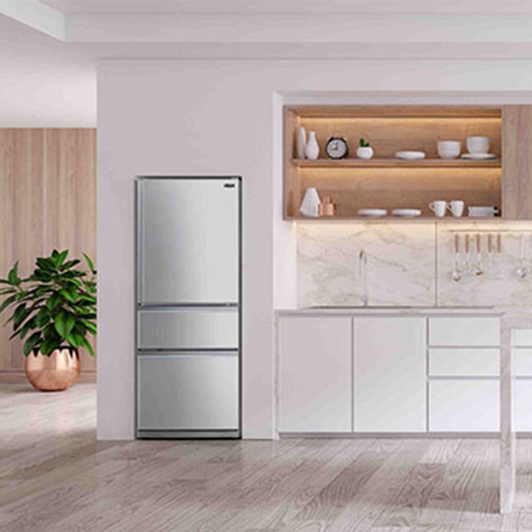 Mitsubishi Electric 450L Multi Drawer Fridge Black Stainless Steel MR-CX450ER-BST