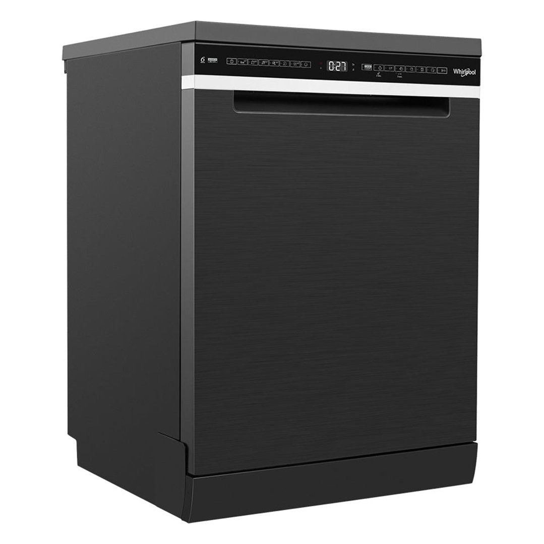 Whirlpool 60cm Power Clean Pro Maxi Tub 14 Place Setting Free Standing Dishwasher - Black WDFS3R4PBSAU