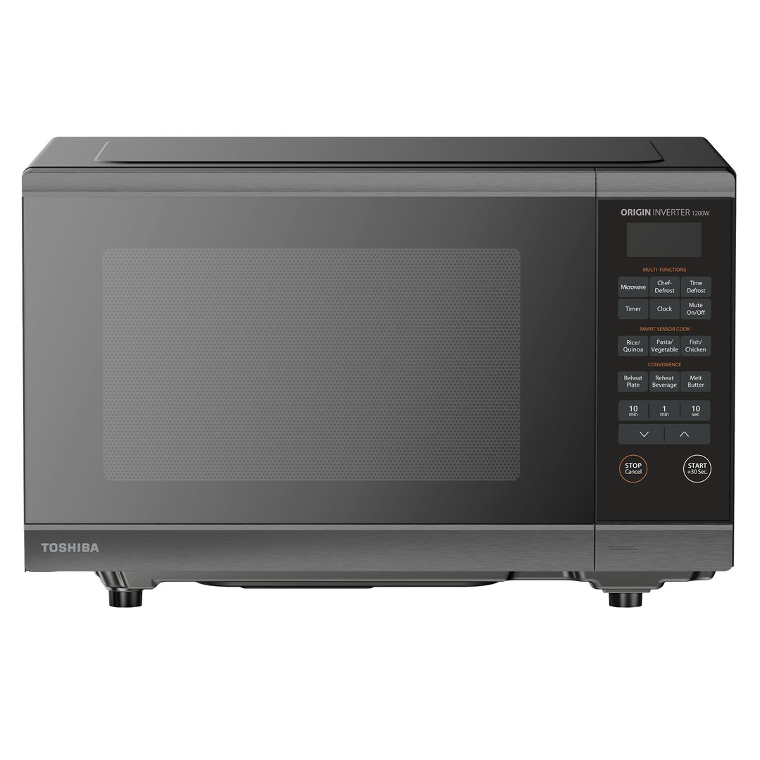 Toshiba 32L Flatbed 1200W Inverter Microwave - Black ML3-EM32PFI