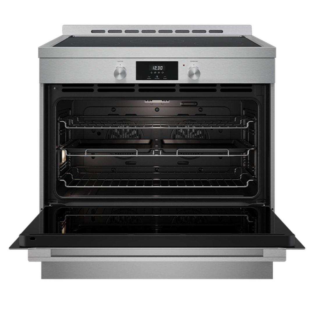 Euromaid 90cm Ceramic Freestanding Cooker, Stainless Steel EFS9010CERS