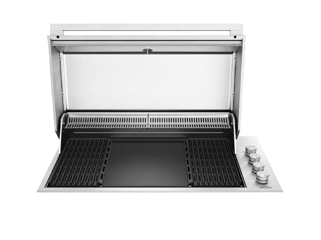Beefeater 6-Burner Built In Gas BBQ with Hood, 316 Marine Grade Stainless Steel - ProLine Series BSH158SB