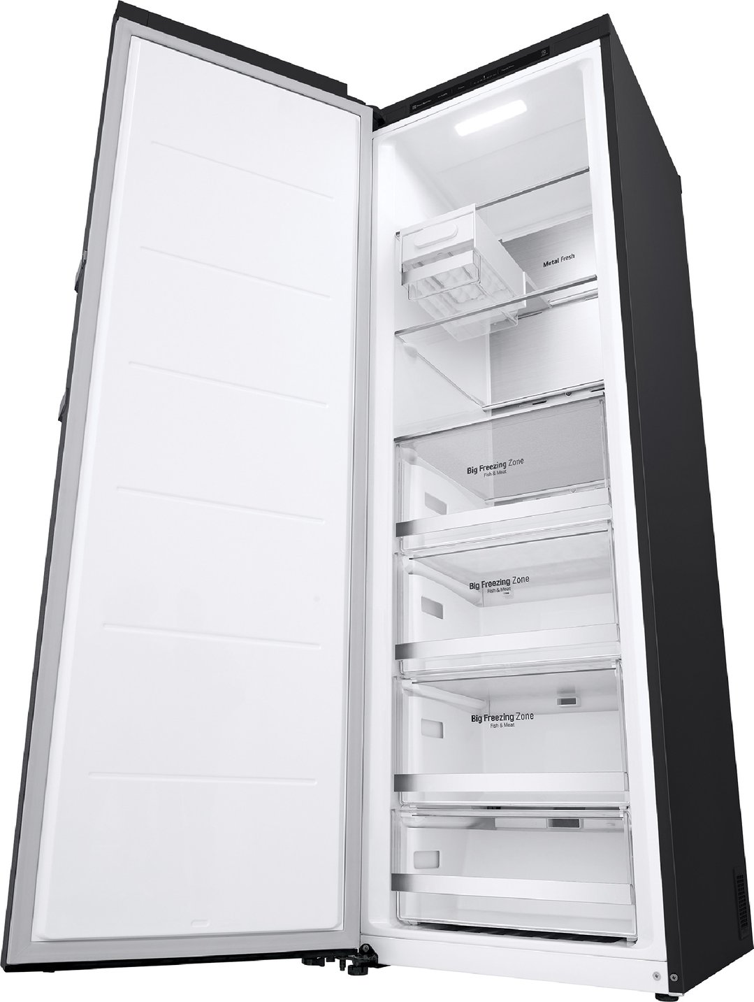 LG 324L Single door freezer in Matte Black GP-F324MBL