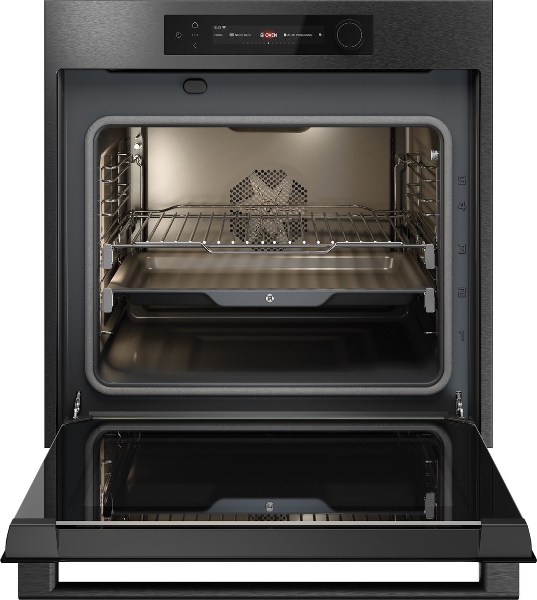 ASKO Craft Frame 60cm Pyrolytic Oven - Black Steel OTP66BSH-AU