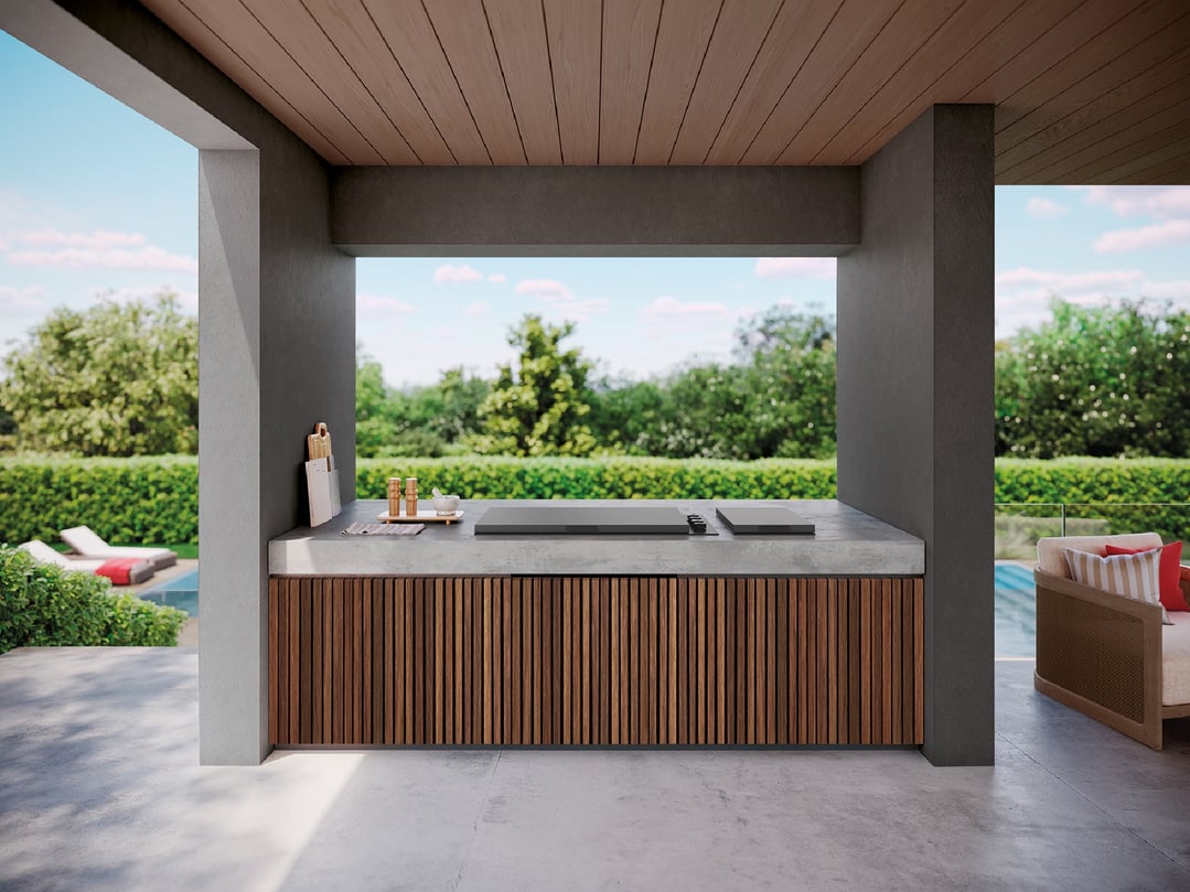 Beefeater Built In Gas Side Burner with Lid, Colour Matched to COLORBOND® Steel Monument® finish - ProLine Series BSW318DB