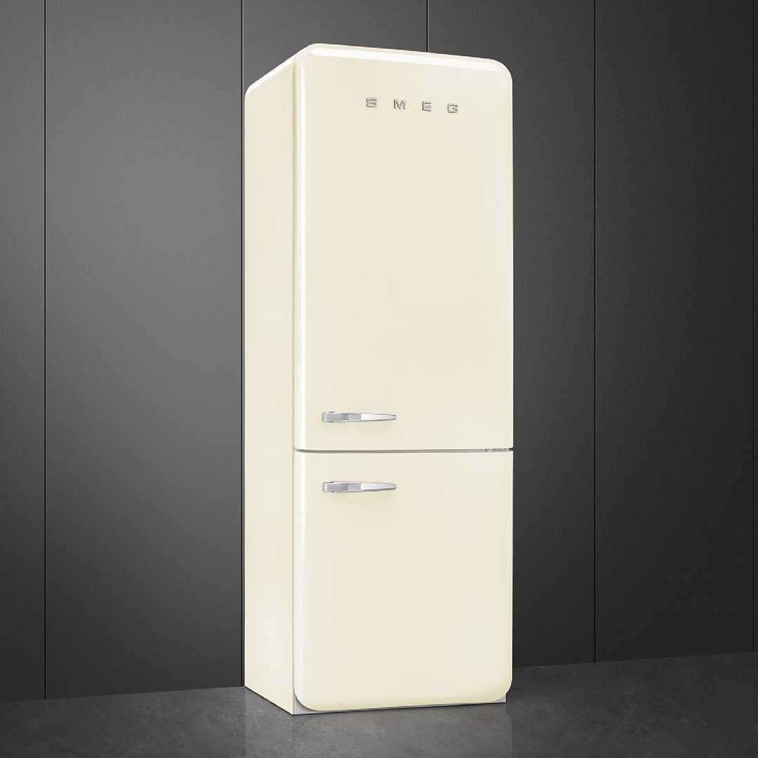 Smeg FAB 38 50’S Style Retro Refrigerator, Right Hand - Cream FAB38RCR5AU