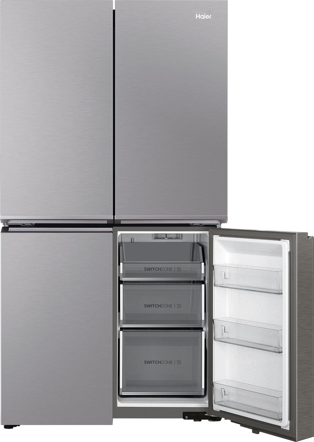 Haier Quad Door Refrigerator Freezer, 91cm, 623L Satina HRF680YS