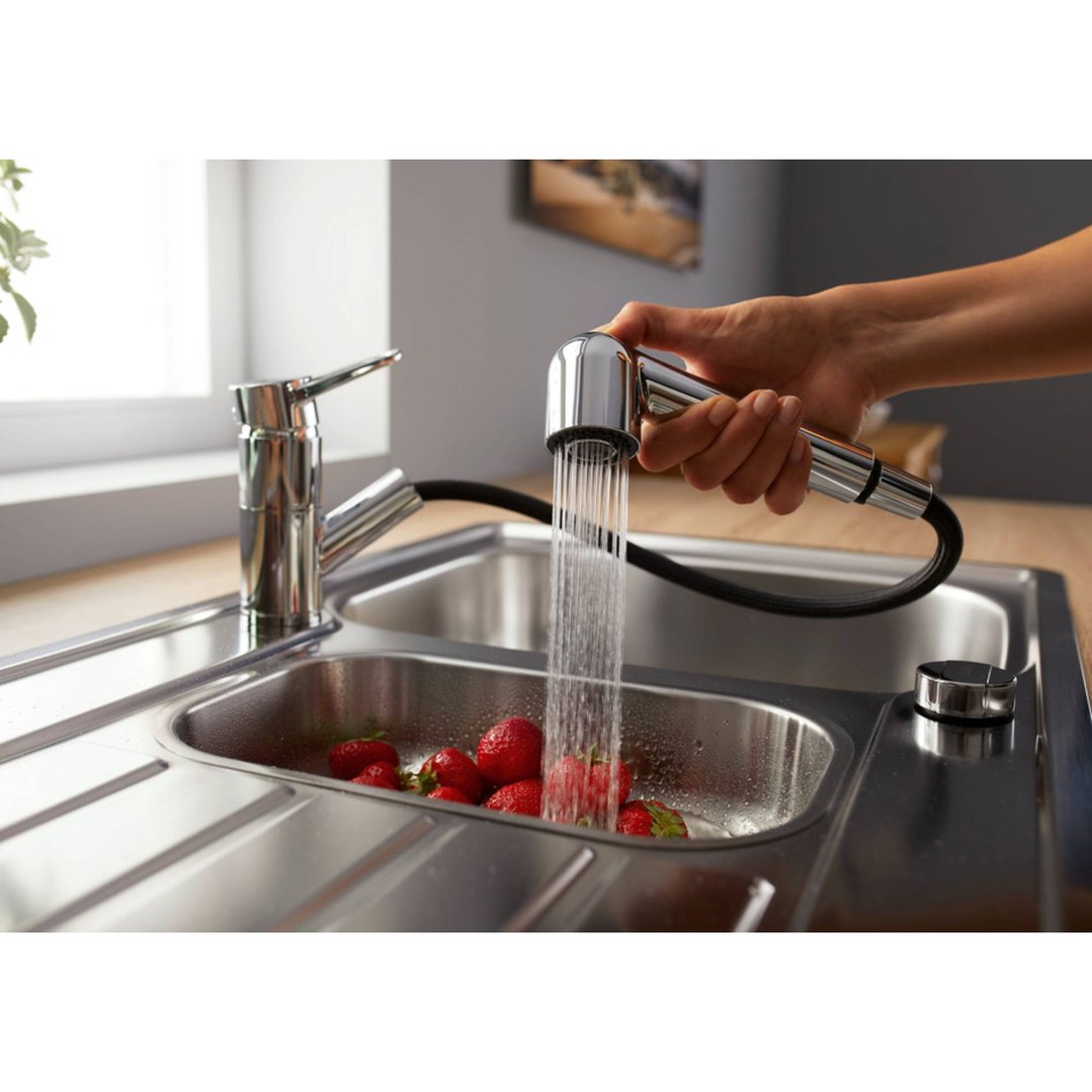 Blanco BLANCOWEGA-S II Galvanic Chrome Top Lever Tap BLANCOWEGA-SII