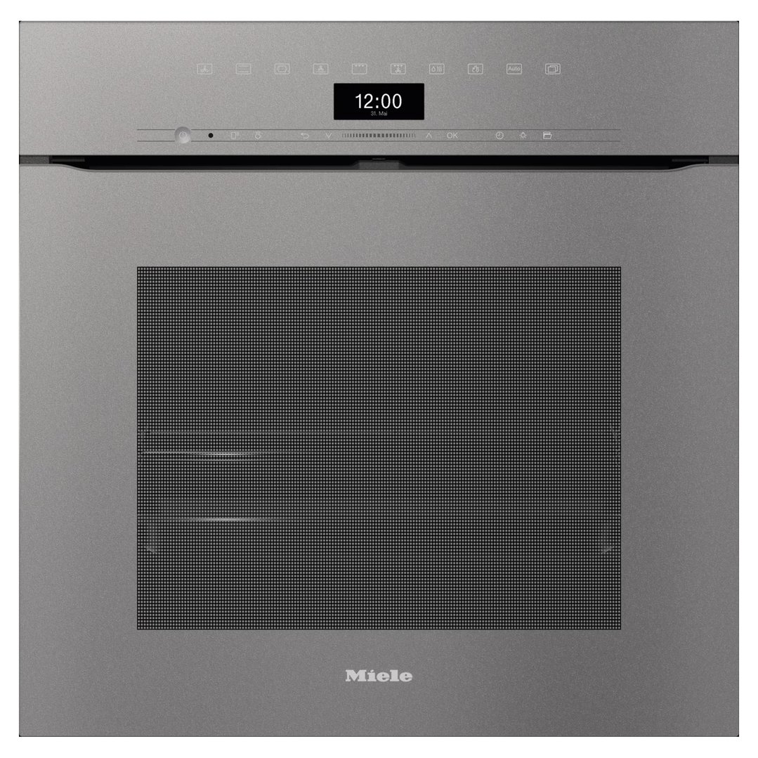 Miele 60cm Handleless Pyrolytic Oven with Rapid Cooling and Crisp Function Graphite Grey H7464BPXGRGR