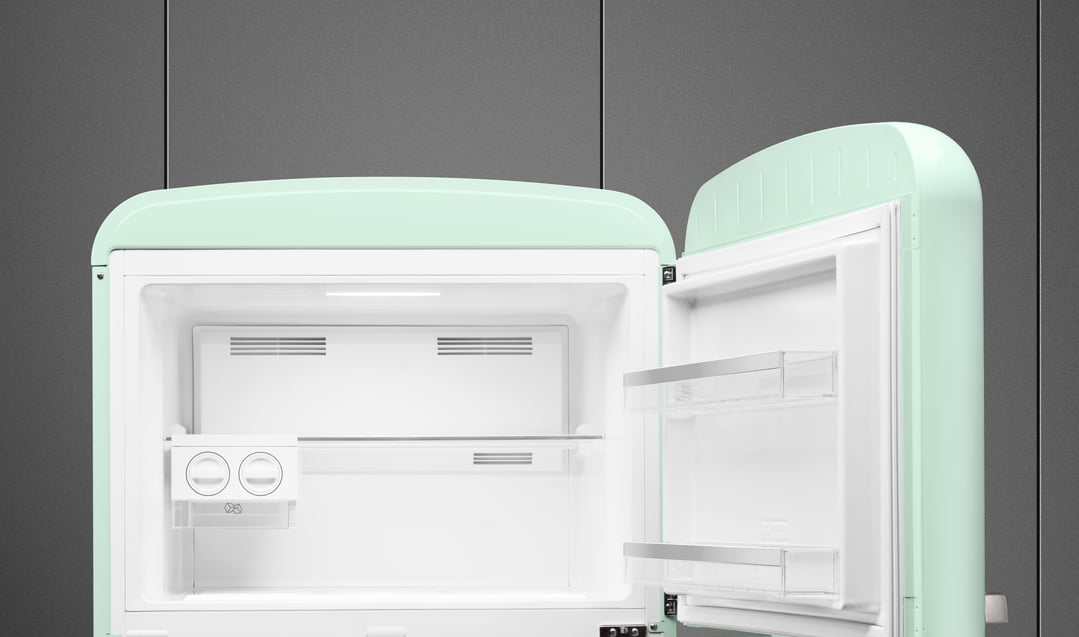 Smeg FAB 50 50’S Style Retro Refrigerator, Right Hand - Pastel Green FAB50RPG5AU