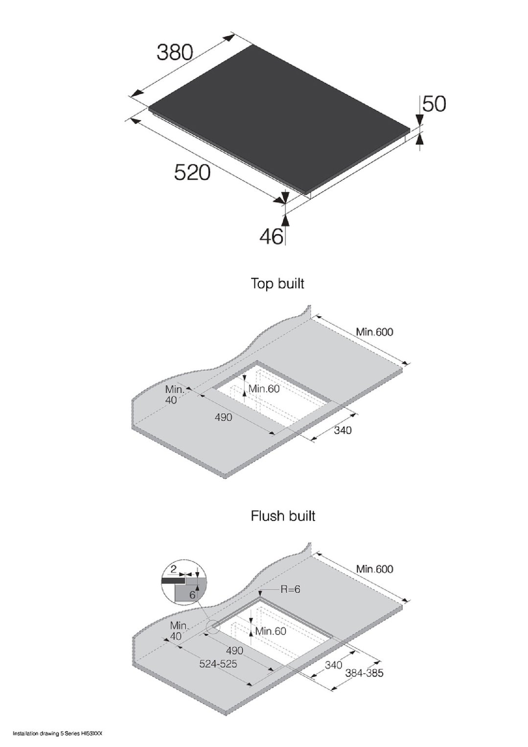 ASKO 30cm Series 5 Domino Induction Cooktop - Black Glass Ceramic HI5320FBG1