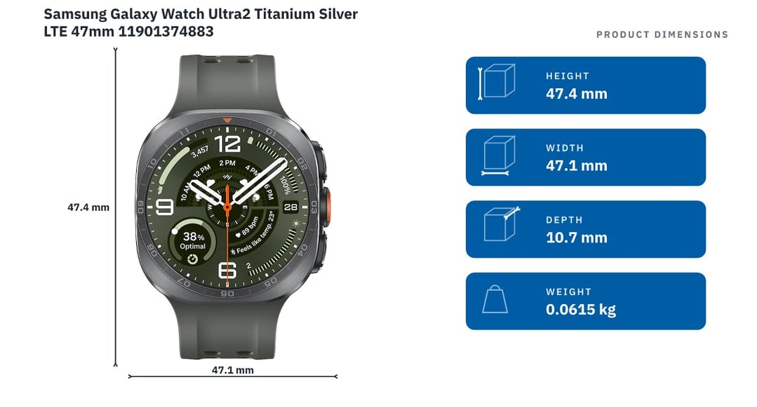 Samsung Galaxy Watch Ultra2 Titanium Silver LTE 47mm 11901374883