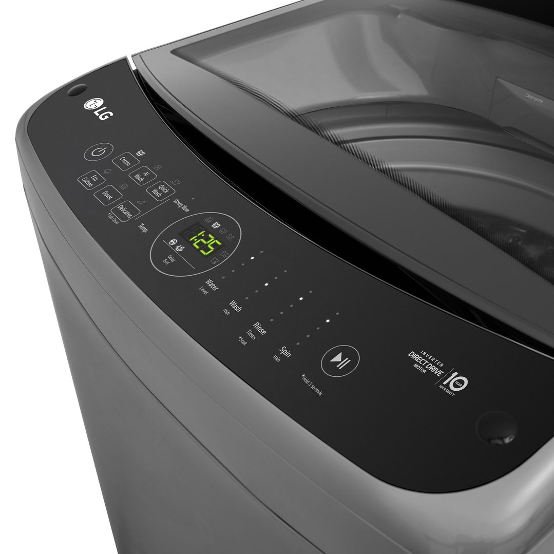 LG 9KG Direct Drive Top Load Washing Machine Grey WTL3-09G
