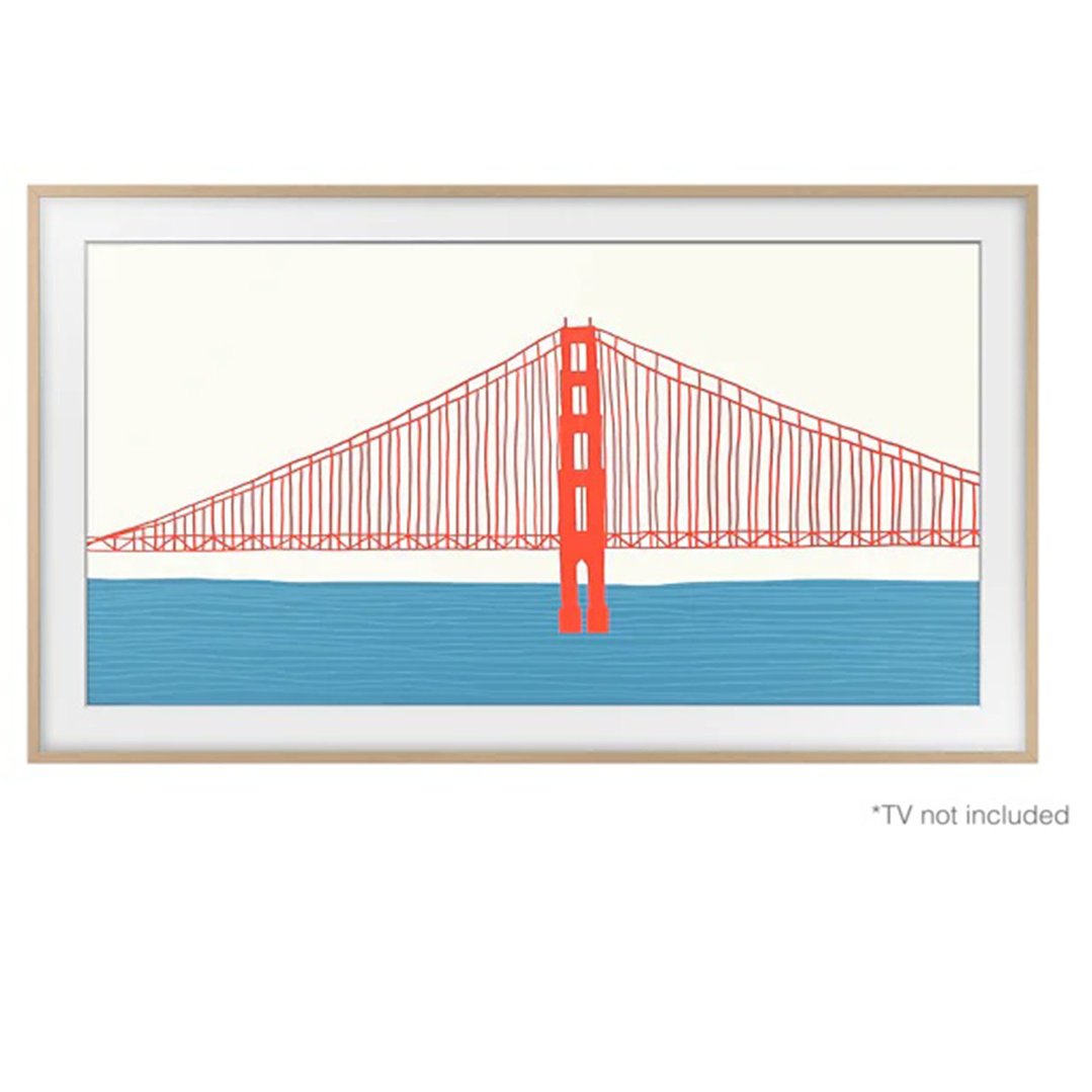 Samsung 75" Customisable Modern Frame for The Frame TV - Teak VG-SCFA75TKBRU