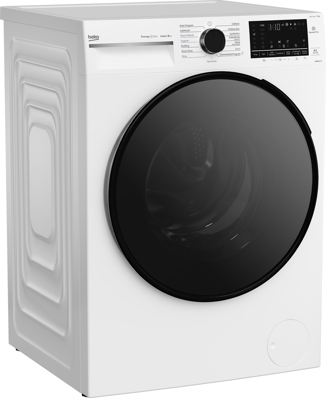 Beko 9kg Autodose Front Load Washing Machine with Steam White BFLB903ADW1