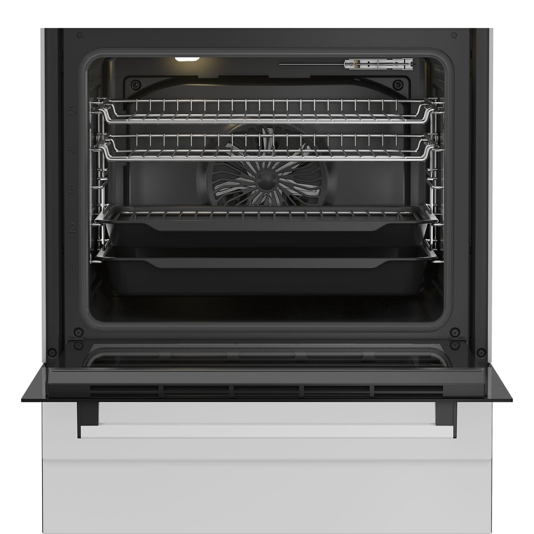 Beko Aeroperfect 60cm Freestanding Cooker and Electric Hotplate Cooktop - White BFCB60EMW