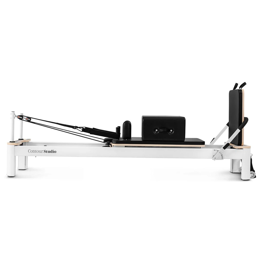Lifespan Fitness Reformer Contour Studio Commercial Pilates Set - Black LFRF-CONTSTU