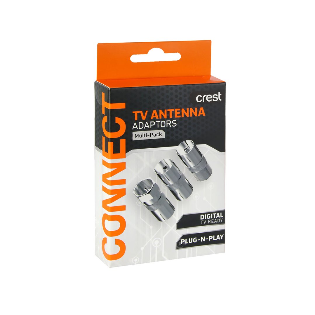 Crest Coaxial Adaptor3Pk CBCAPK3