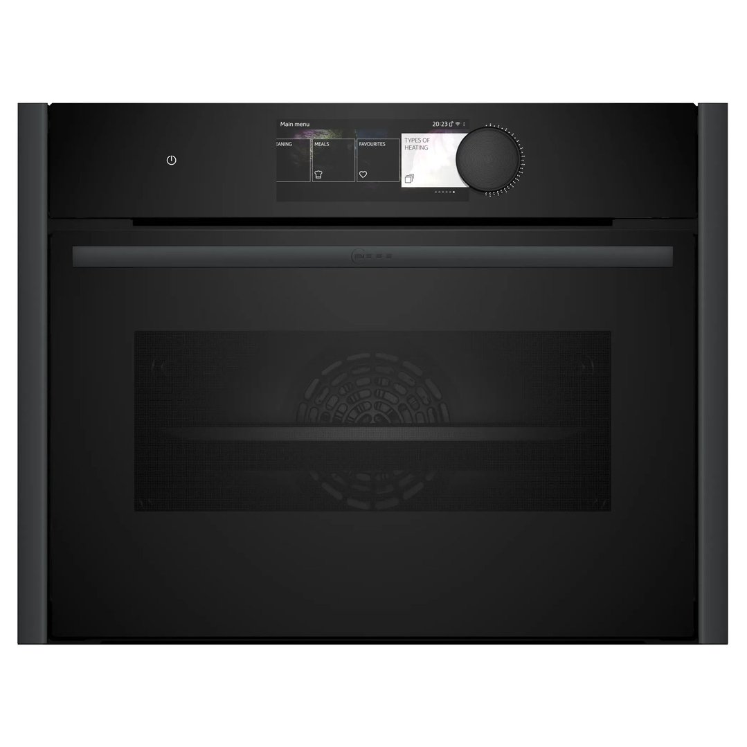 Neff Compact Oven with FullSteam with Anthracite Grey Side Trims