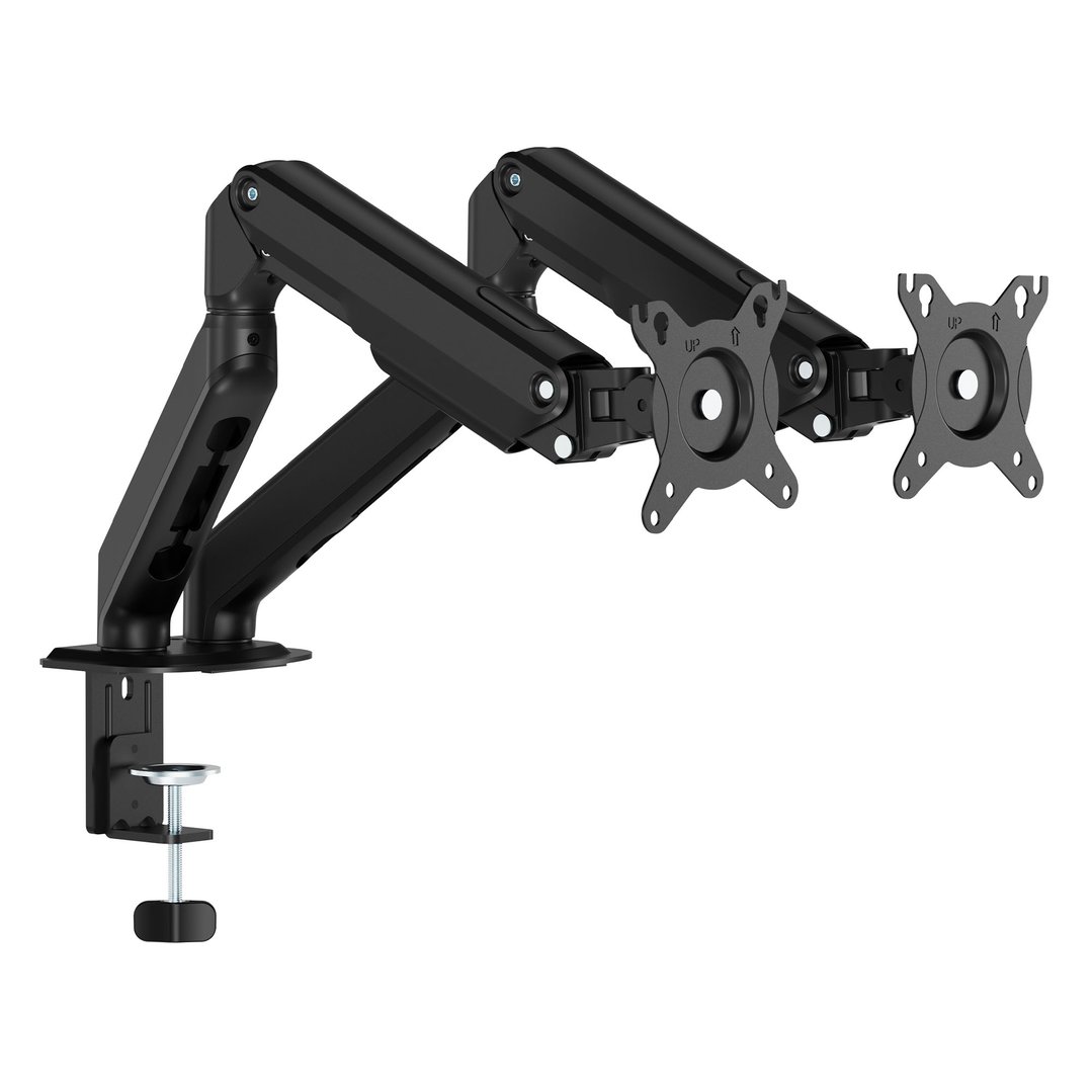 Ergovida SPRING Monitor ARM Double Black EMA-S2B