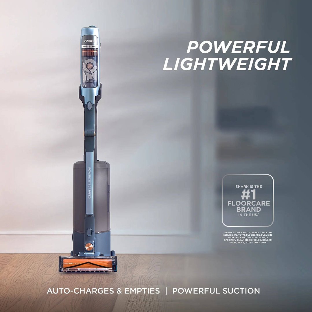 Shark PowerDetect Speed Clean & Empty - Ice Blue IA3244