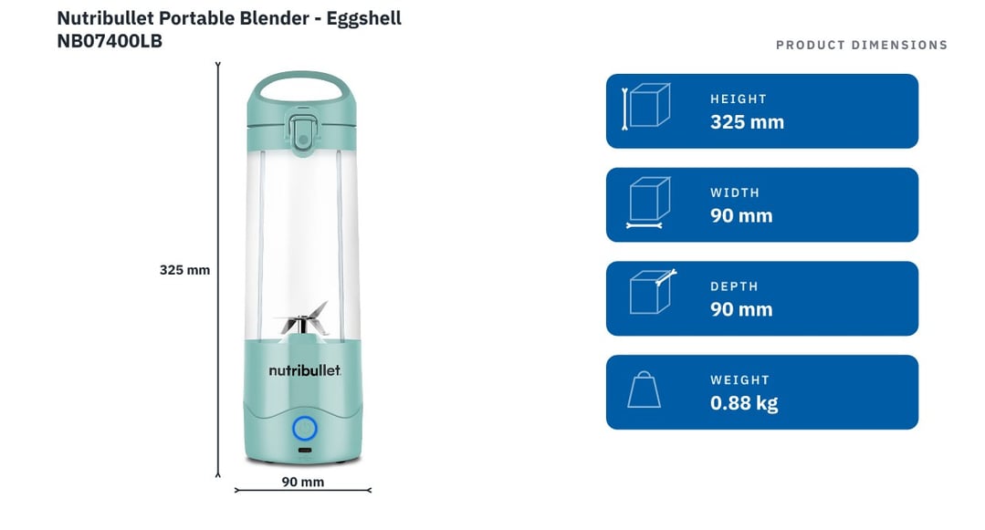 Nutribullet Portable Blender - Eggshell NB07400LB