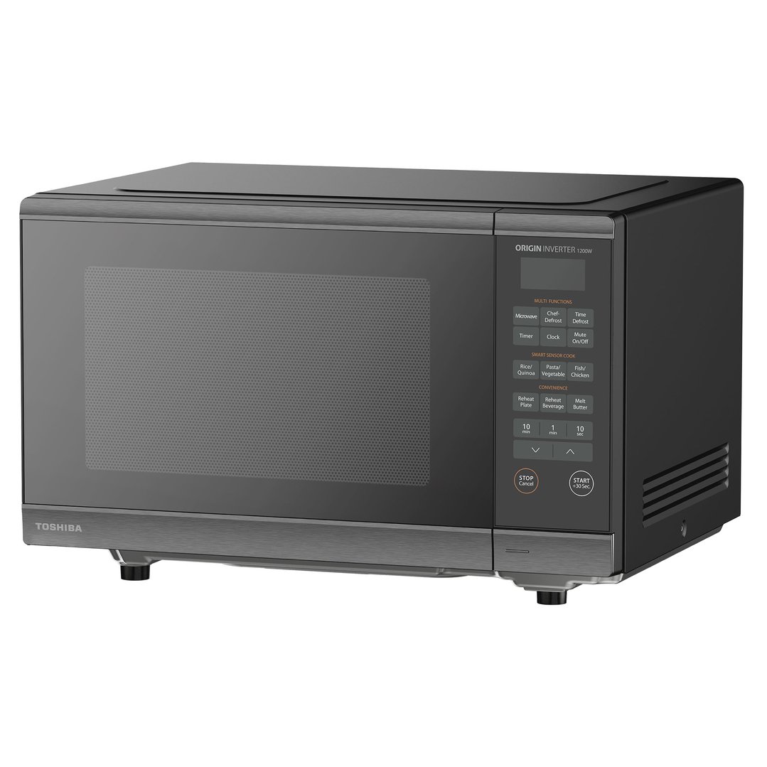 Toshiba 32L Flatbed 1200W Inverter Microwave - Black ML3-EM32PFI