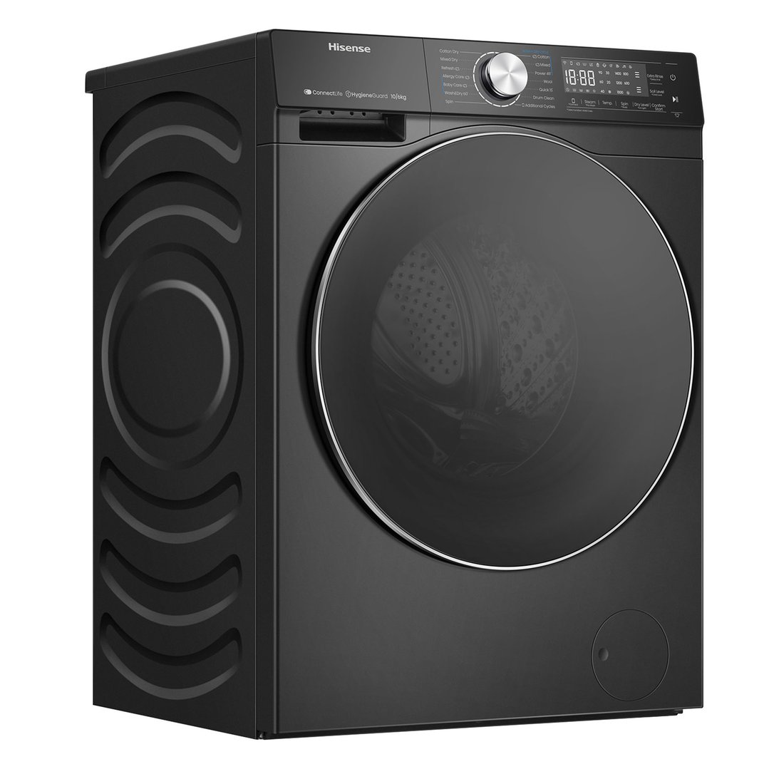 Hisense 10KG/6KG Series 7 Washer Dryer Combo Black HCF7S1014BX