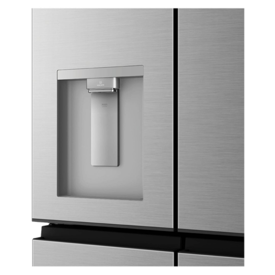 Haier 574L, Quad Door Refrigerator Freezer, Water, Non-Plumbed, Silver HRF590YHS