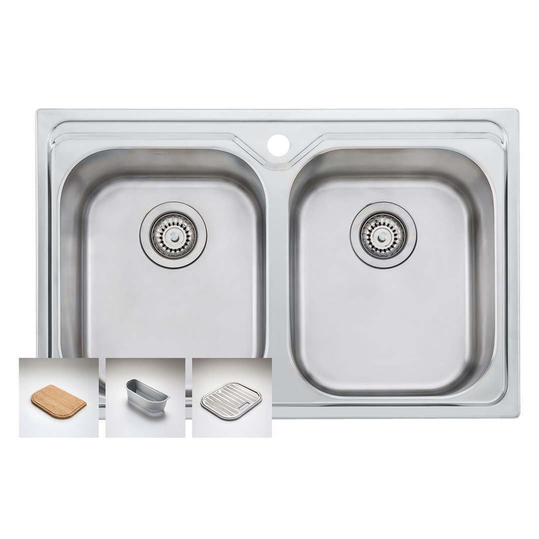 Oliveri Diaz Double Bowl Universal Sink DZ23TU