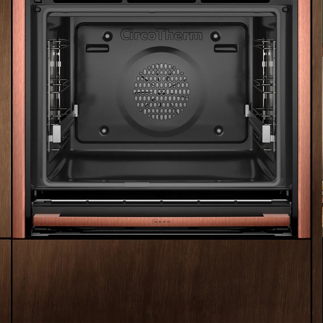 Neff Pyrolytic Slide & Hide® Oven + Added Steam with Brushed Bronze