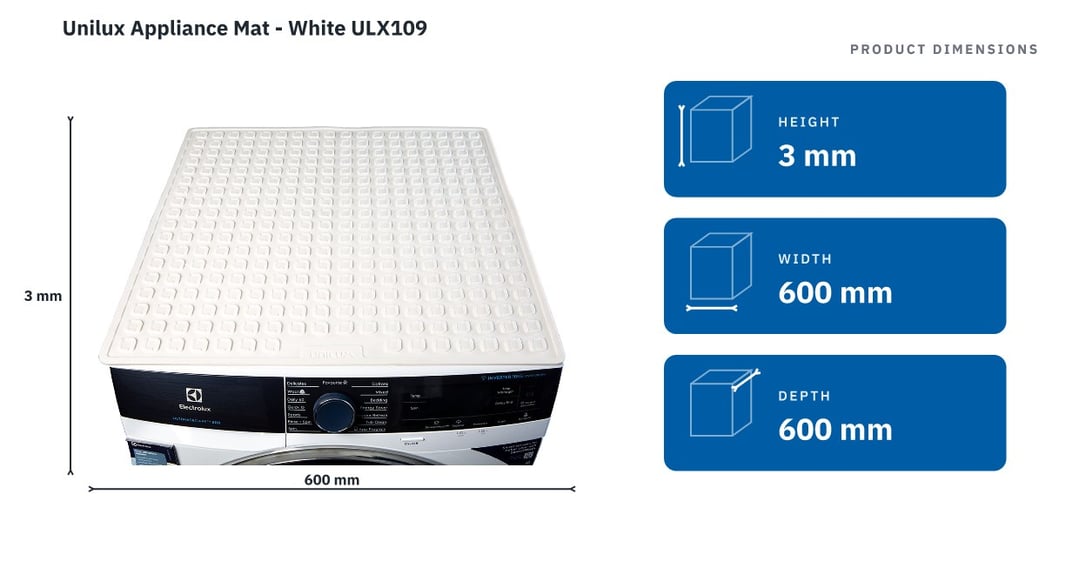 Unilux Appliance Mat - White ULX109