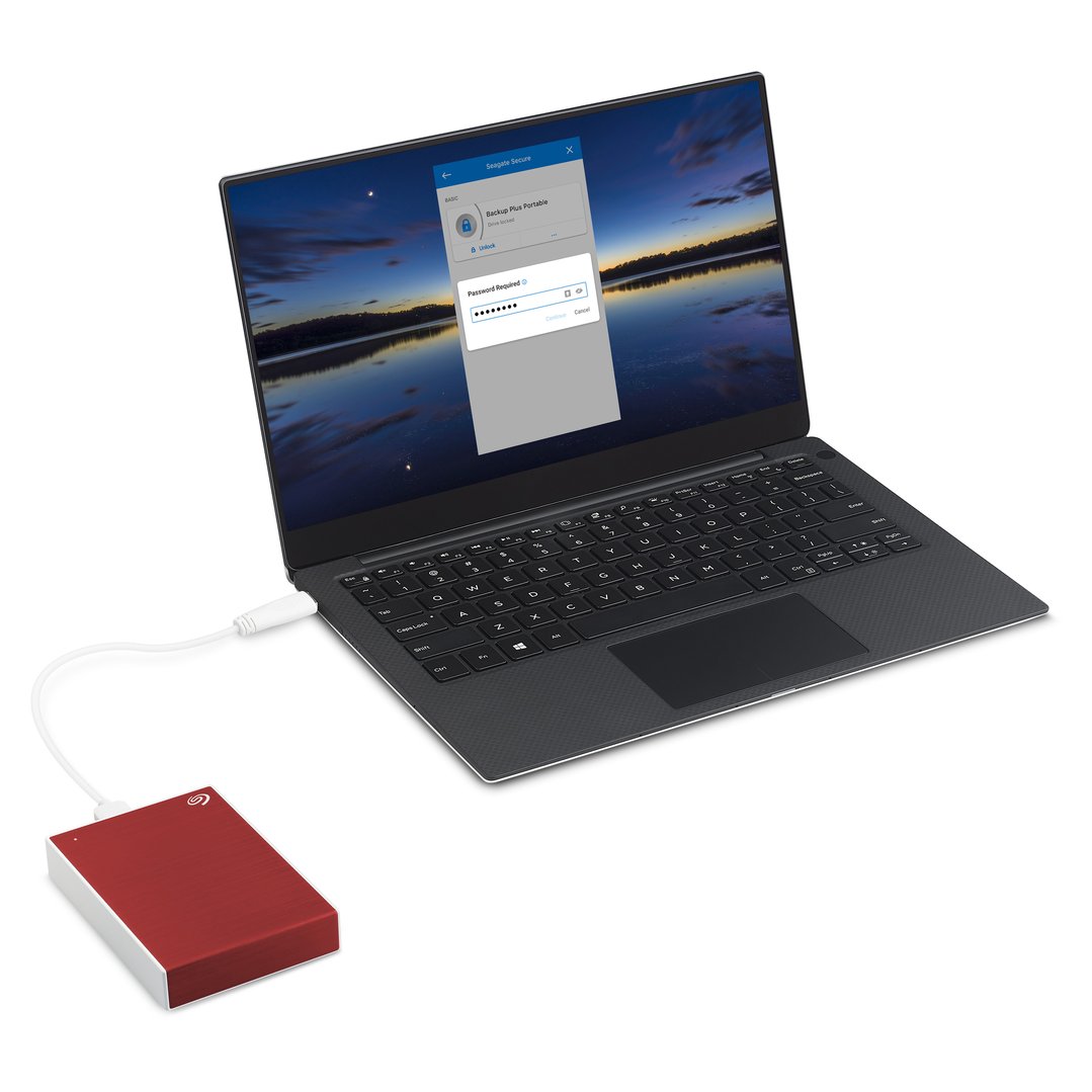 Seagate One Touch 2TB Portable Hard Drive - Red STKY2000403
