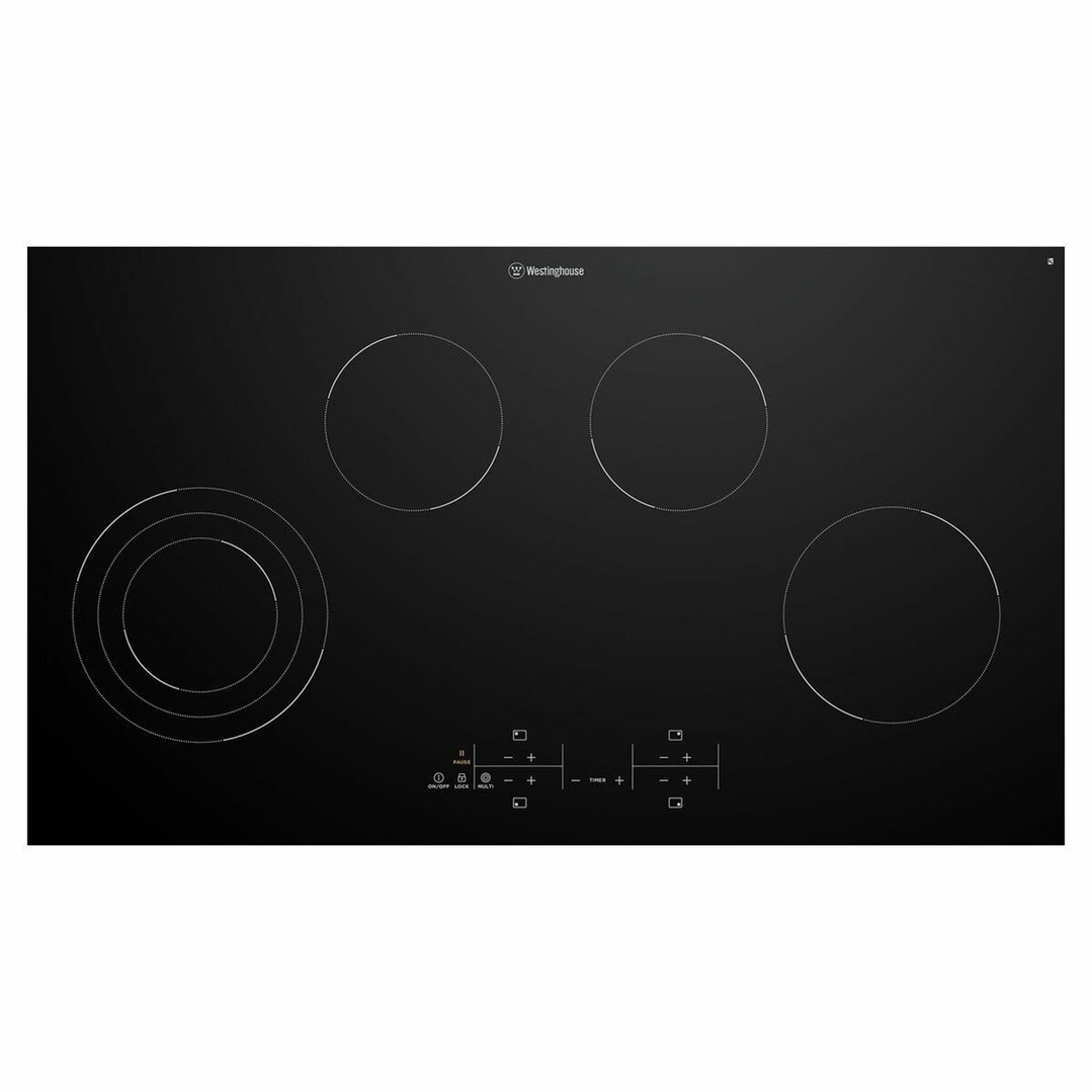 Westinghouse 90cm 4 Zone Ceramic Cooktop WHC943BC
