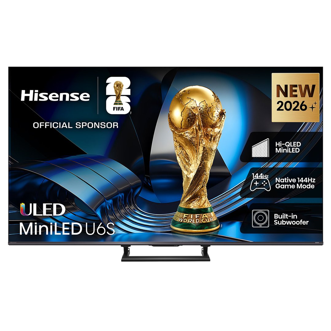 Hisense 55" ULED MiniLED U6S Hi-QLED 144Hz 4K Smart AI TV (2026) 55U6SAU