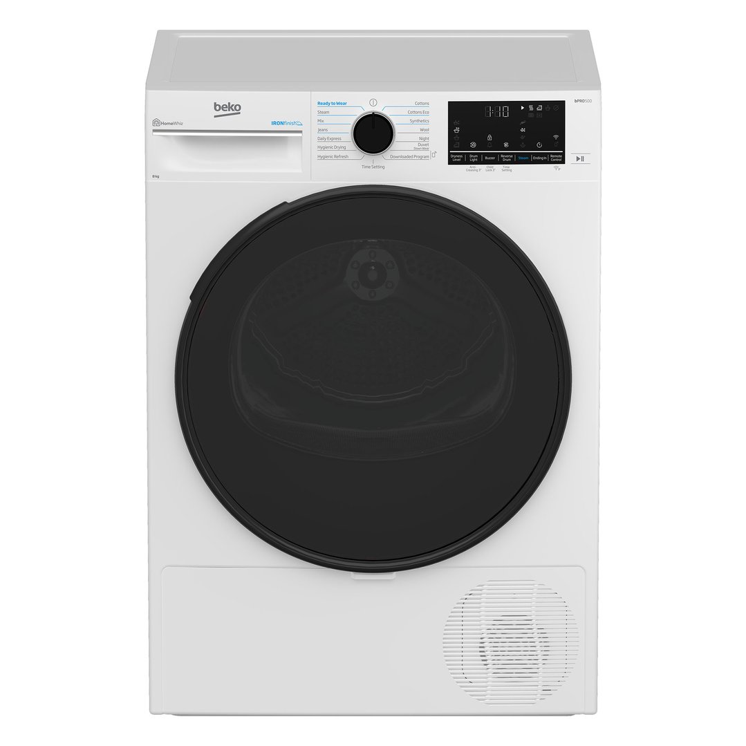 Beko 8kg Heat Pump Dryer White BDPB803SW