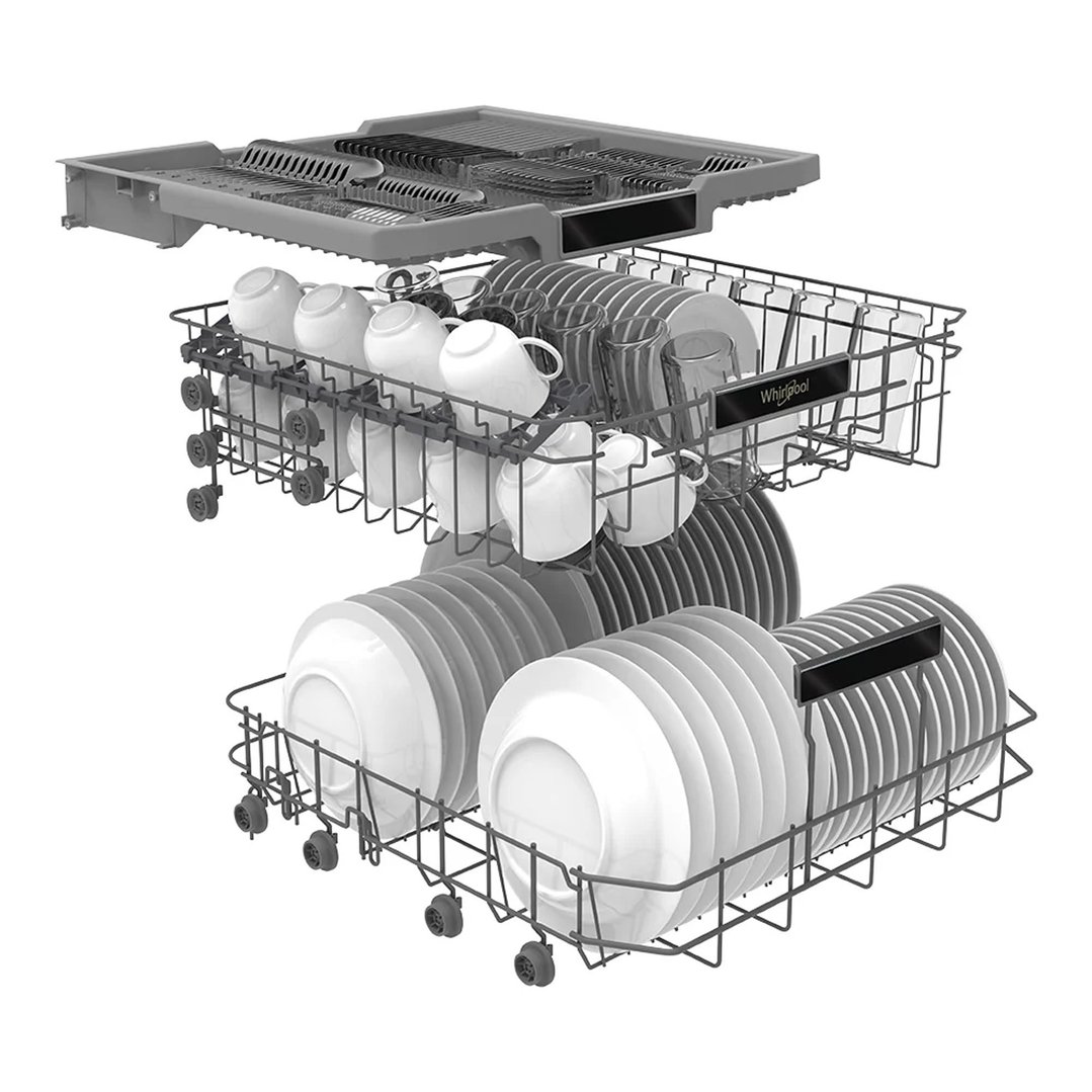 Whirlpool 14 Place Setting Freestanding Dishwasher - Stainless Steel WDFS3R4OIXAU