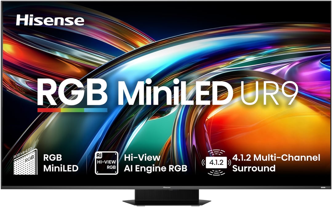 Hisense 85" RGB MiniLED UR9S 180Hz 4K Smart AI TV (2026) 85UR9SAU