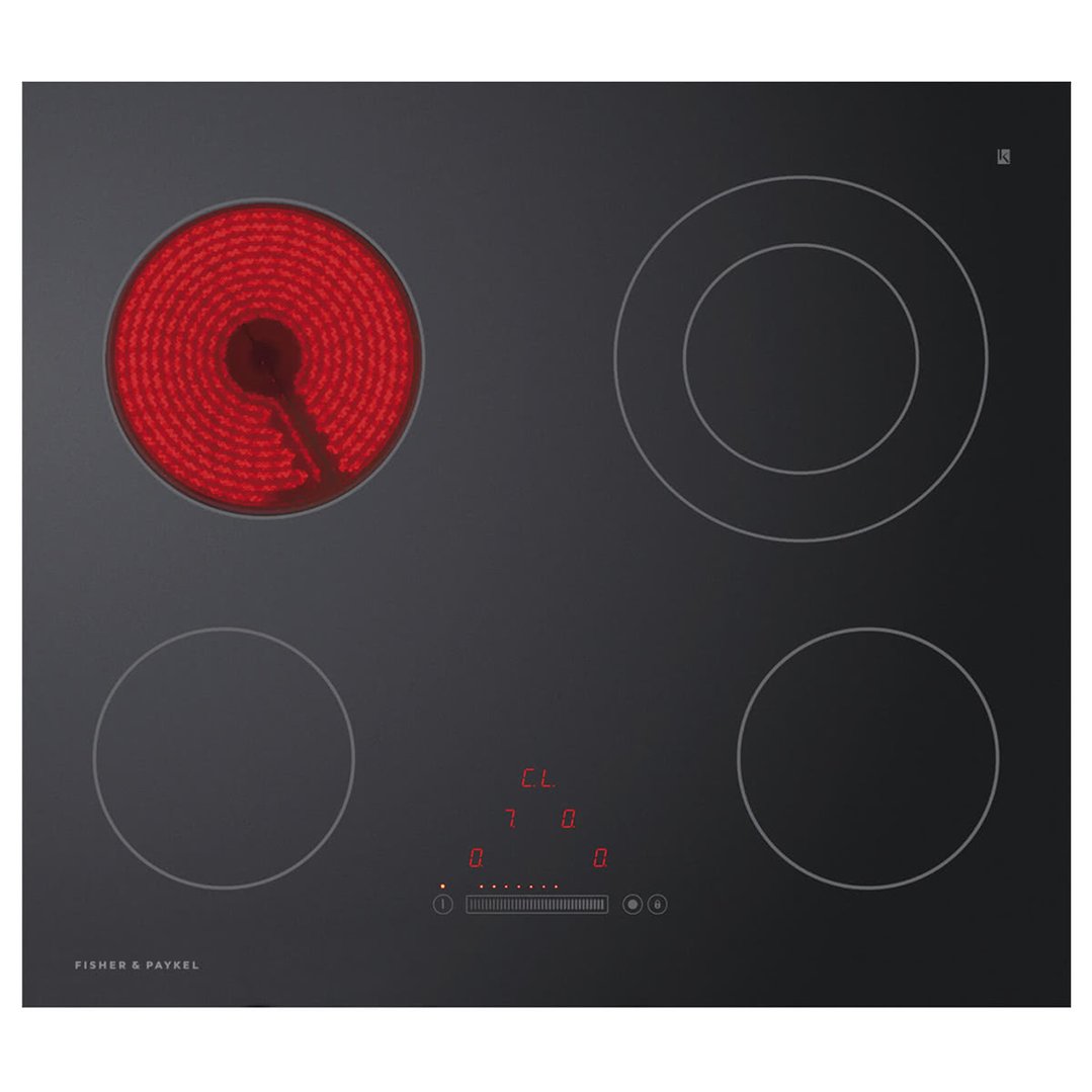Fisher & Paykel 60cm Series 5, 4 Element Electric Cooktop CE604DTB1