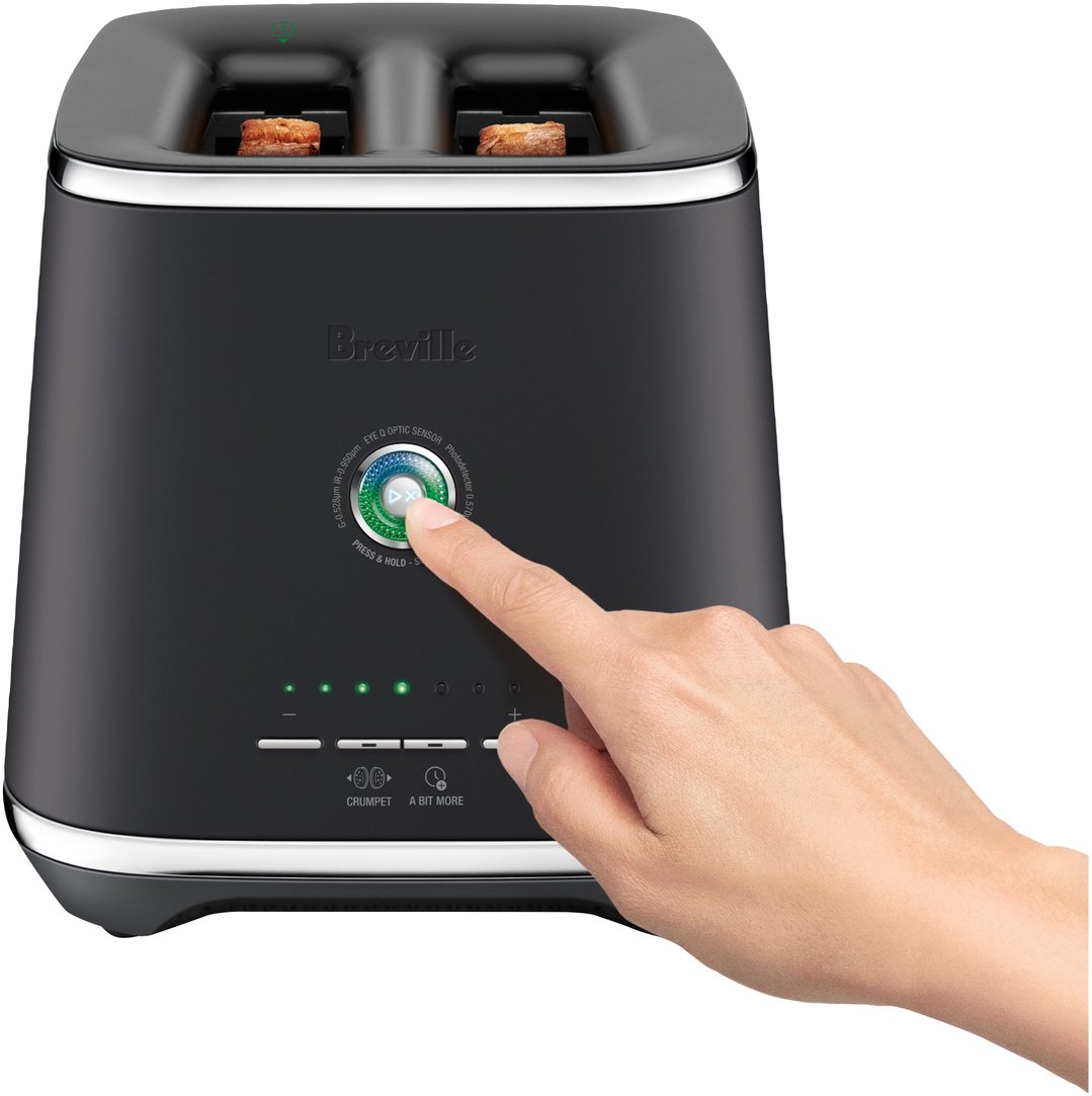 Breville the Eye Q 850 Auto 2 Slice Toaster - Black Truffle BTA850BTR