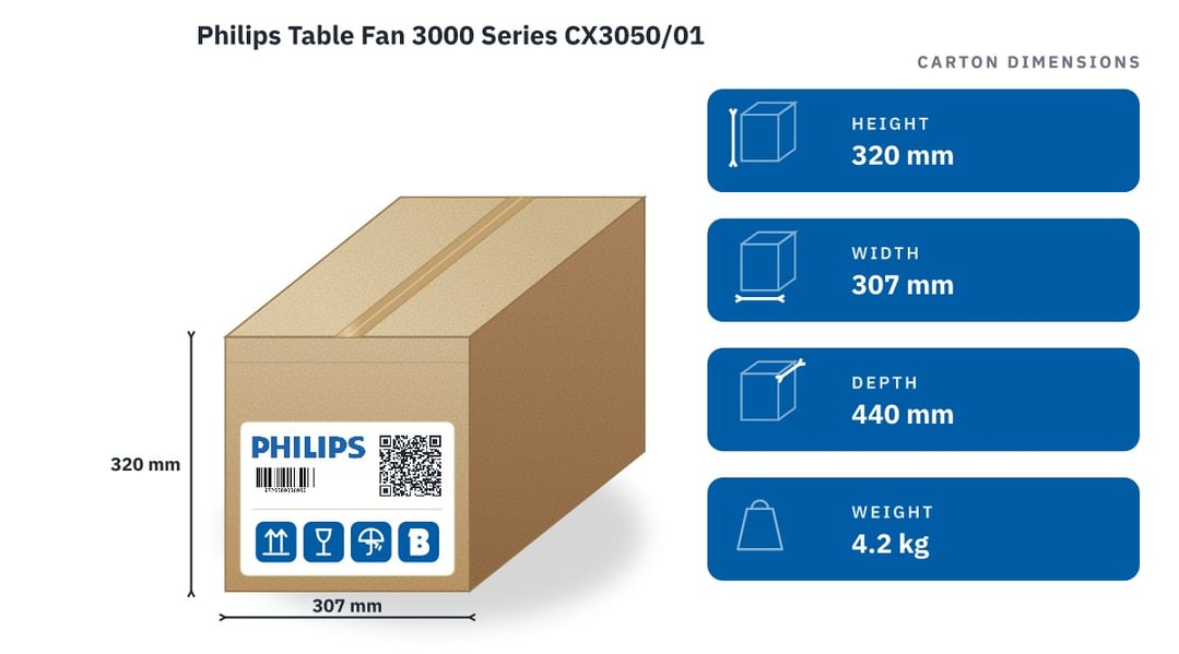 Philips Table Fan 3000 Series CX3050/01