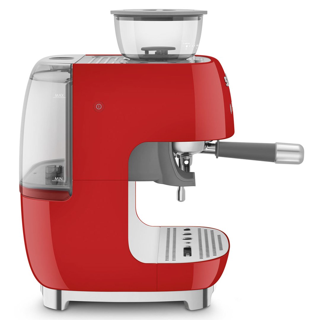 Smeg Espresso Coffee Machine - Red EGF03RDAU