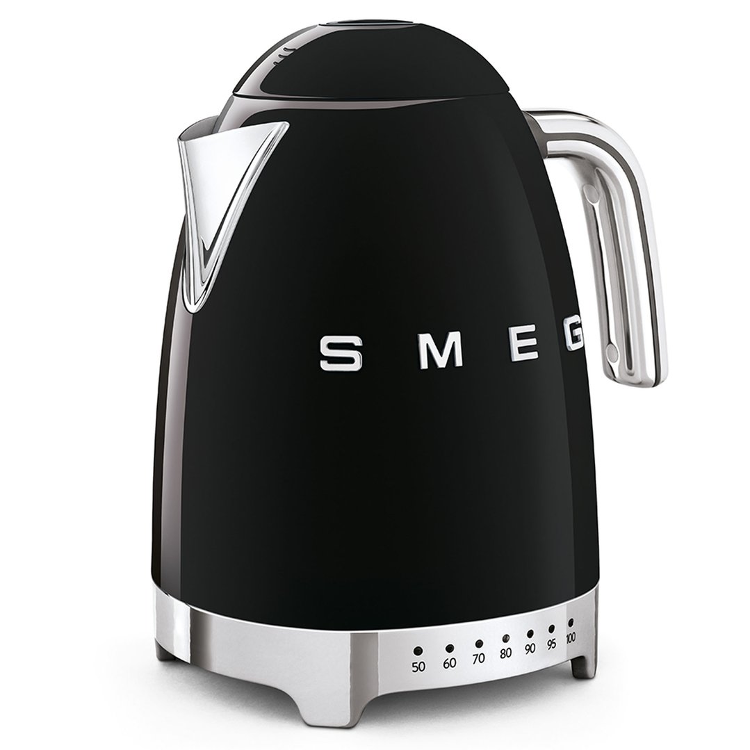 Smeg Retro Style Aesthetic Electric Kettle Black KLF04BLAU