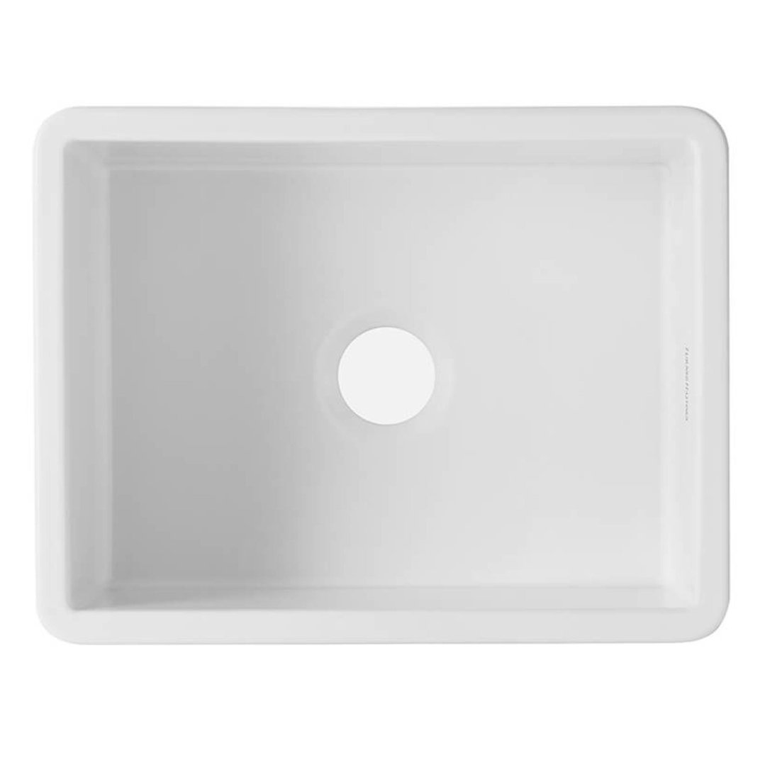 Turner Hastings Cuisine 60 x 46 Inset / Undermount Fine Fireclay Matte White Sink CU603FS-MW