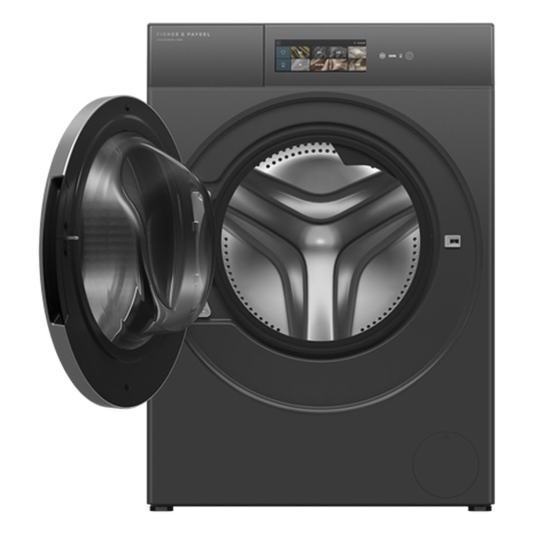 Fisher & Paykel 12kg Series 11, Minimal Front Loader Washer, Mod Dose, Grey Glass WH1260YZB5