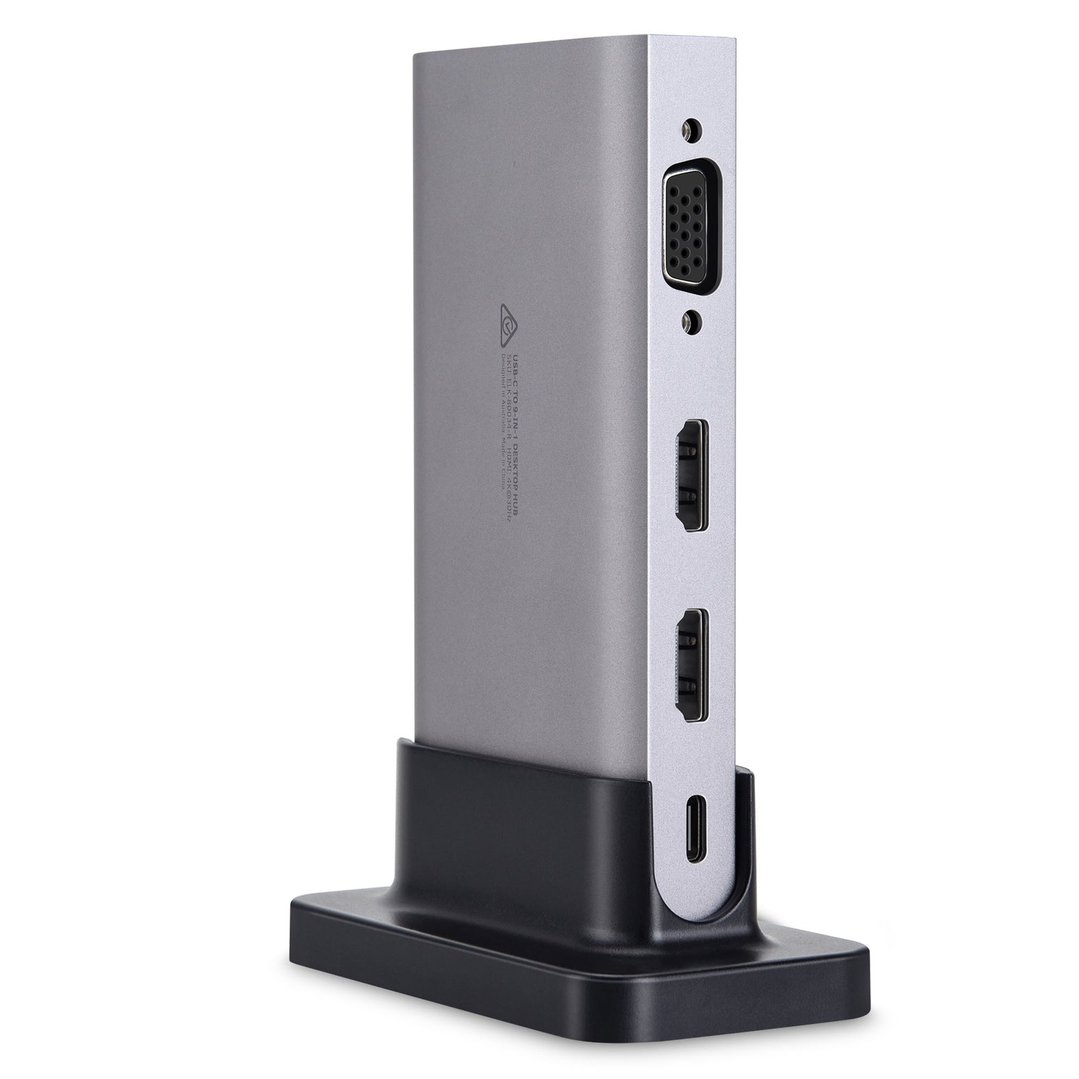 Bonelk USB-C 9-in-1 MultiPort Desktop Hub Grey ELK-80034-R
