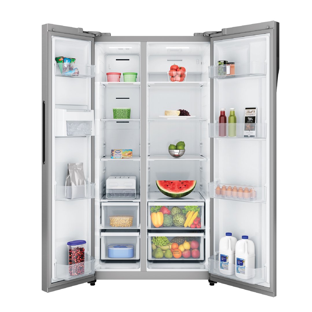 Westinghouse 624L Side by Side Fridge, Silver WSE6200SB