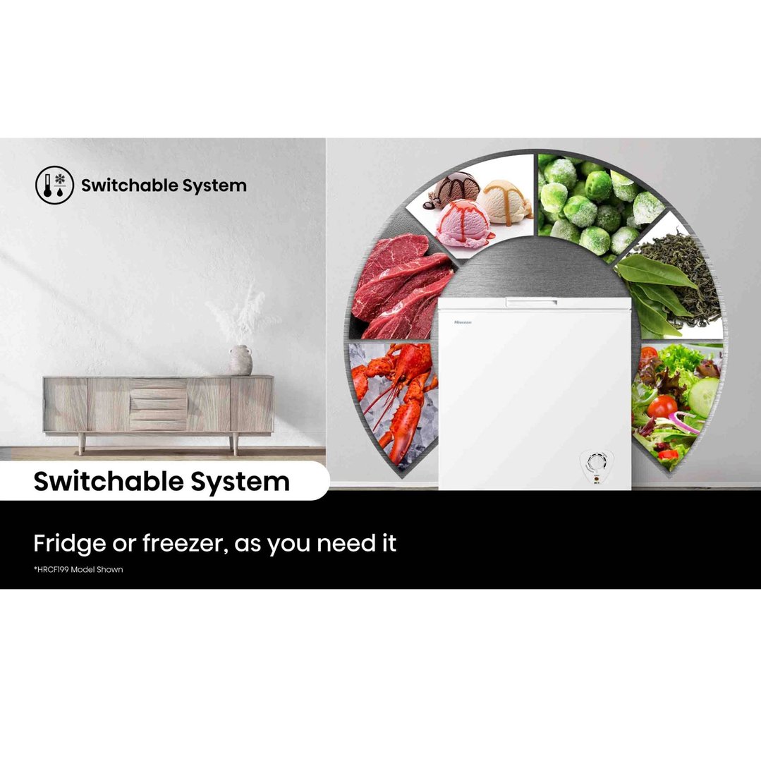 Hisense 145L Hybrid Chest Freezer - White HRCF146