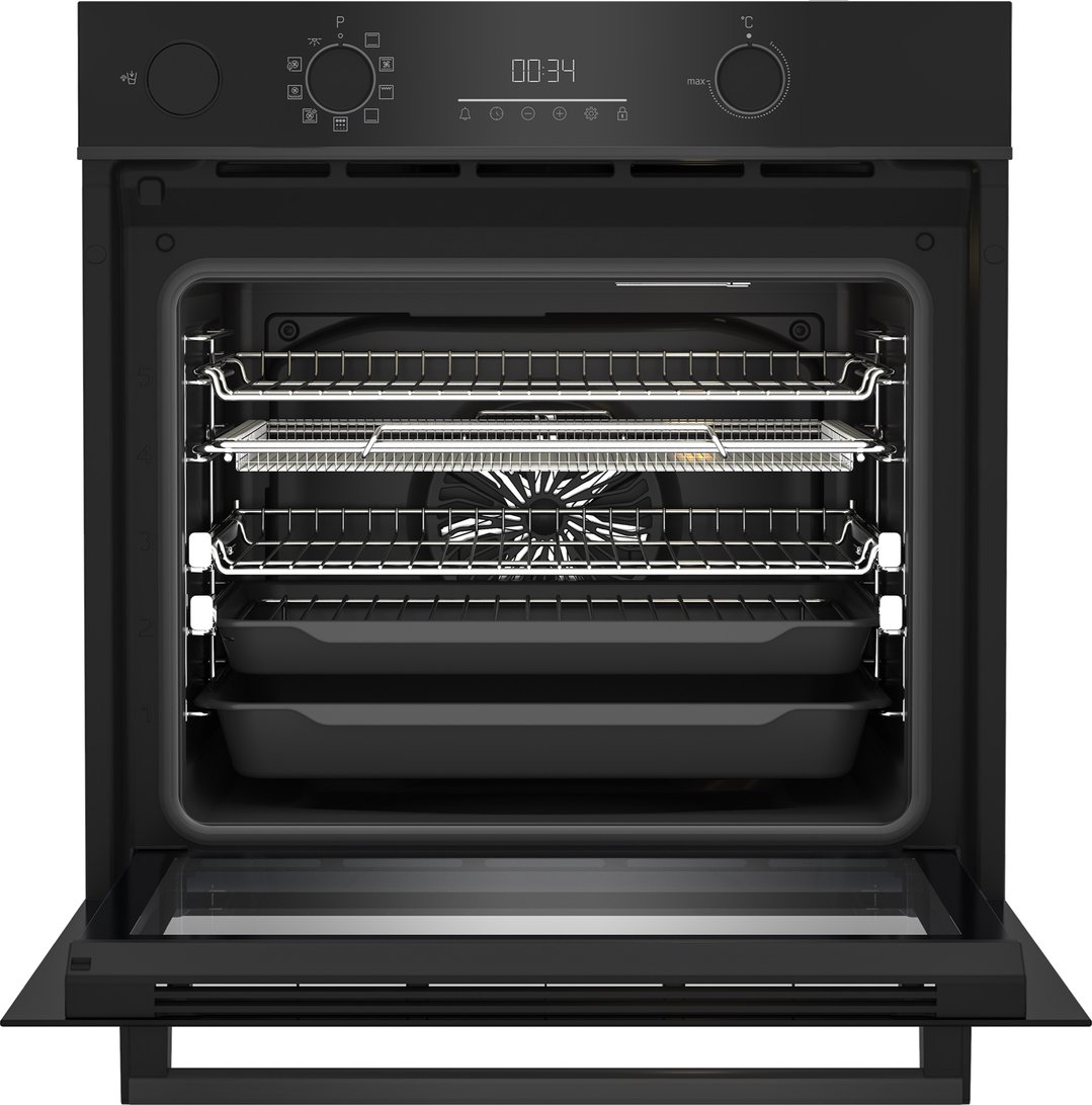 Beko 60cm SteamAssist & Pyrolytic Cleaning Built-In Oven BBO6851PSDX