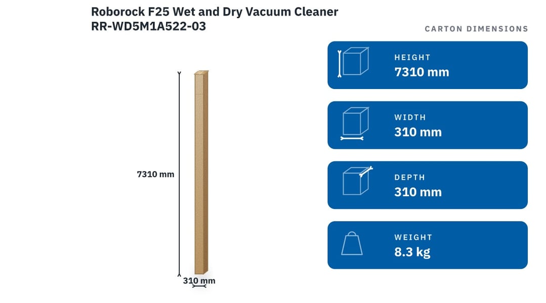 Roborock F25 Wet and Dry Vacuum Cleaner RR-WD5M1A522-03