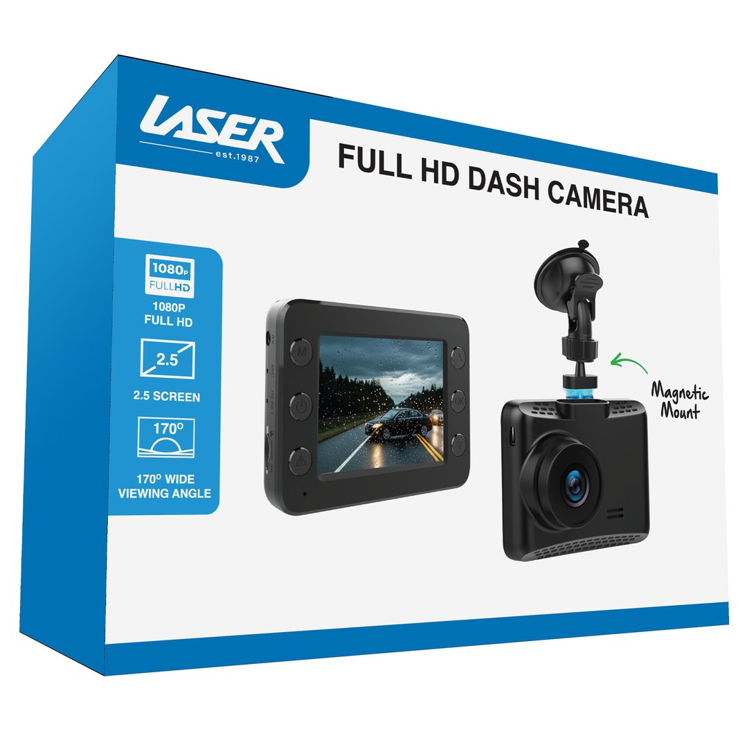 Laser Full HD Dash Camera 2.5" Display NAVC-FH25-748